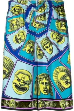VERSACE Uomo, Pantaloncini, Blu, M, new
