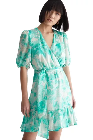 Liu Jo Donna Vestiti stampati - Vestito Floreale DA Cerimonia P/E 23 Multicolore, Donna, Taglia: L