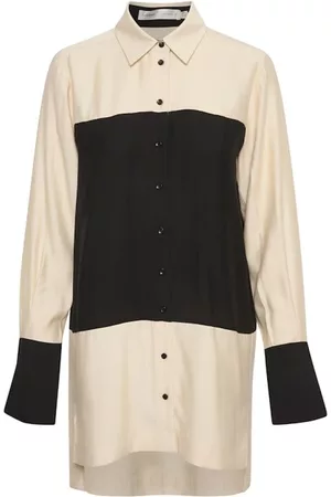 INWEAR Donna Vestiti casual - Abito da camicia quotidiano Nero, Donna, Taglia: XS