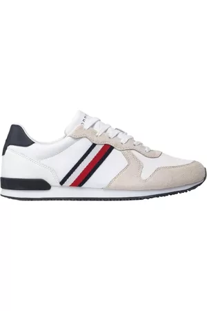 Tommy Hilfiger Uomo Scarpe sportive - Scarpe da ginnastica Bianco, Uomo, Taglia: 44 EU