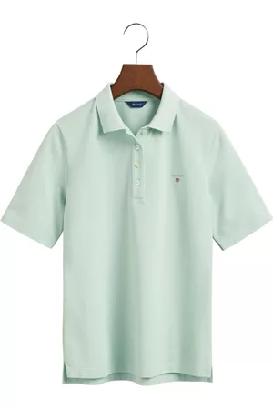 GANT Donna Polo - Polo Shirts Verde, Donna, Taglia: S