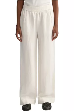 GANT Donna Pantaloni - Pantaloni larghi Bianco, Donna, Taglia: L