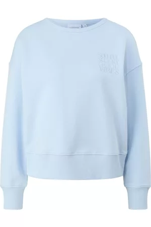 Comma, Donna Felpe - Sweatshirts Blu, Donna, Taglia: S