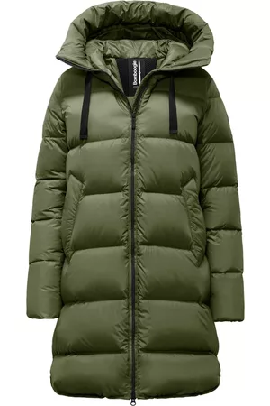 Bomboogie Donna Piumini - Cappotto in piuma Verde, Donna, Taglia: XS