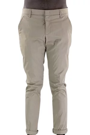 Dondup Uomo Pantaloni chinos - Straight Trousers Grigio, Uomo, Taglia: W32