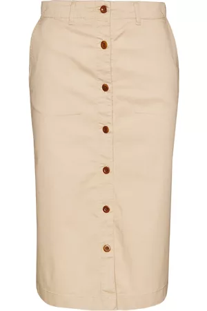 GANT Donna Gonne midi - Gonna midi Beige, Donna, Taglia: XL