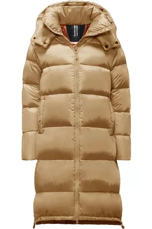 Bomboogie Donna Giacche - Cappotto in piuma Beige, Donna, Taglia: XS