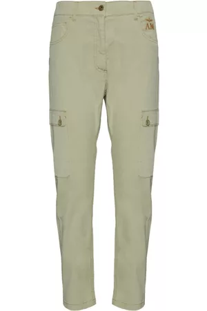 Aeronautica Militare Donna Jeans affusolati - Pantaloni affusolati Verde, Donna, Taglia: 3XS