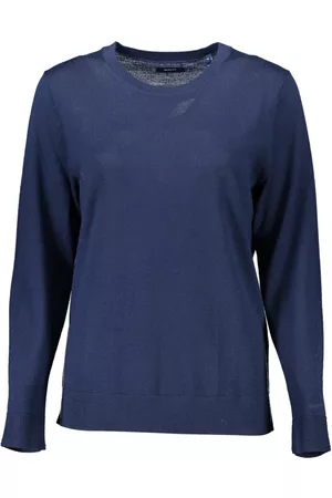 GANT Donna Maglioni - Blue Sweater Blu, Donna, Taglia: L