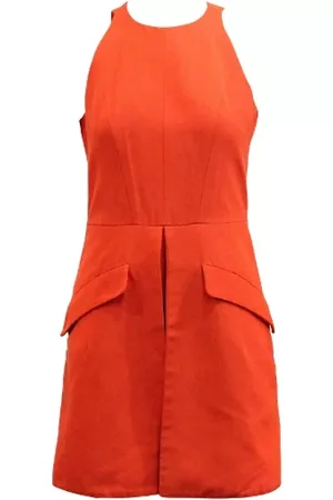 Alexander McQueen Donna Vestiti vintage - Pre-owned Fabric dresses Arancione, Donna, Taglia: 2XS