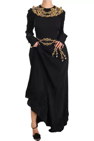 Dolce & Gabbana Donna Vestiti lunghi - Maxi vestito giornaliero Nero, Donna, Taglia: M