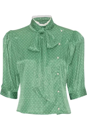 Custommade Donna Camicie - Blous e camicia Verde, Donna, Taglia: XS
