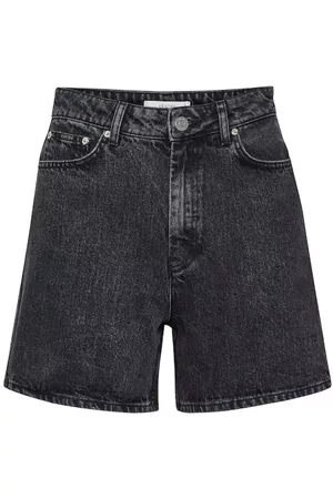 Gestuz Donna Pantaloncini - Pantaloncini di jeans Nero, Donna, Taglia: W28