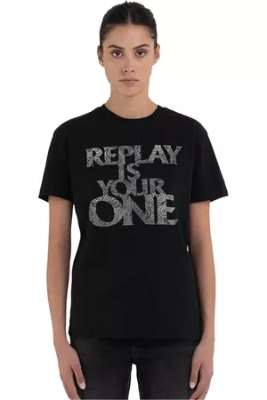 Replay Donna Black Nero, Donna, Taglia: M