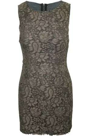 Dolce & Gabbana Donna Vestiti estivi - Pre-owned Cotton Dress Marrone, Donna, Taglia: S