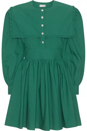 Custommade Donna Vestiti eleganti - Abito da giorno a breve Verde, Donna, Taglia: M
