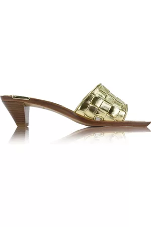 Bottega Veneta Uomo Sandali - Mules con tacco Giallo, Uomo, Taglia: 35 EU