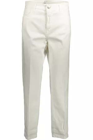 Kocca Donna Pantaloni chinos - Straight Trousers Bianco, Donna, Taglia: W27