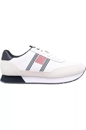 Tommy Hilfiger Uomo Scarpe sportive - Scarpe da ginnastica Bianco, Uomo, Taglia: 43 EU