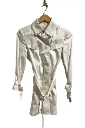 Burberry Donna Abbigliamento vintage - Pre-owned Cotone outerwear Bianco, Donna, Taglia: XS