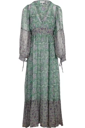 Antik Batik Donna Vestiti lunghi - Maxi Dresses Verde, Donna, Taglia: S