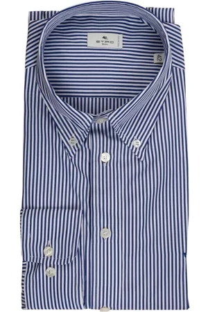 Etro Uomo Camicie - Camicia Uomo - Taglia: 41,Colore: BLU Blu, Uomo, Taglia: M