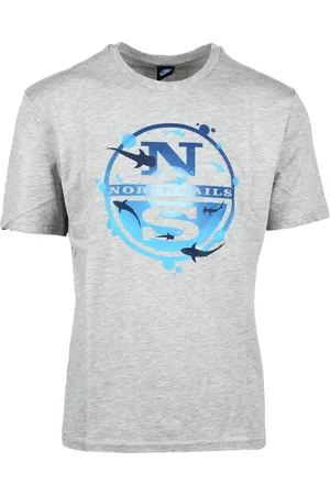 North Sails Uomo T-shirt - T-Shirts Grigio, Uomo, Taglia: XL