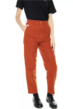 Carhartt Donna Pantaloni chinos - Pantaloni dritti Arancione, Donna, Taglia: W26