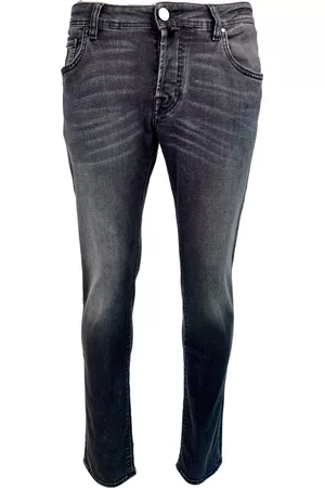 Jacob Cohen Uomo Jeans slim & sigaretta - Jeans slim-fit Nero, Uomo, Taglia: W35