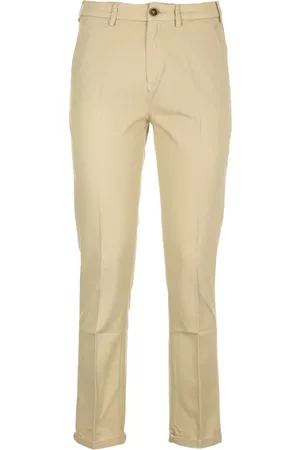 40 Weft Donna Pantaloni chinos - Suit Trousers Beige, Donna, Taglia: 2XL
