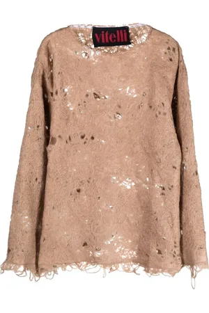 Vitelli Donna, Camicette , Marrone, S, new