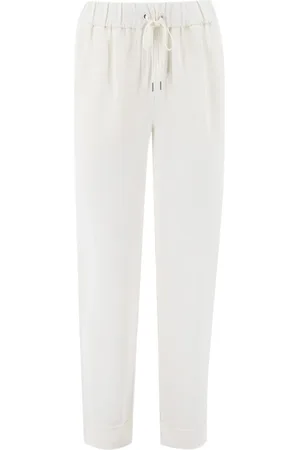 LE TRICOT PERUGIA Donna, Pantaloni, Bianco, L, new