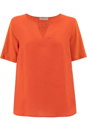 LE TRICOT PERUGIA Donna, Camicette , Arancione, L, new