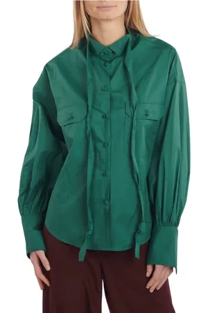 JEJIA Donna, Camicette , Verde, S, new