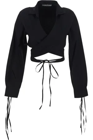 ANDREA ADAMO Donna, Camicette , Nero, M, new