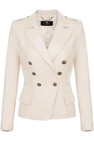 Elisabetta Franchi Donna, Giacche, Bianco, XL, new