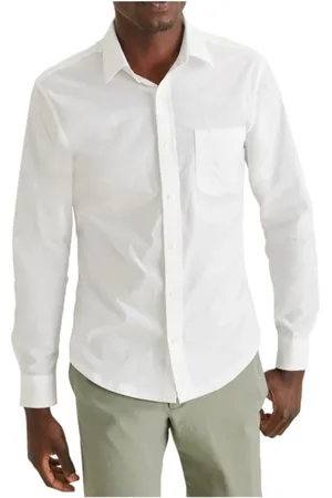 Dockers Uomo, Magliette, Bianco, L, new