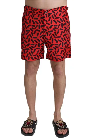 Dolce & Gabbana Uomo, Costumi da bagno, Rosso, S, new