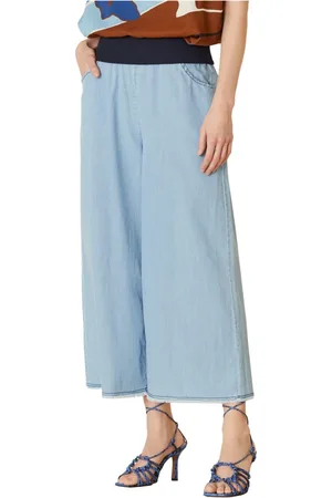 Manila Grace Donna, Pantaloni, Blu, L, new