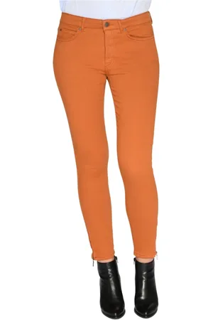 C.ro Donna, Pantaloni, Arancione, L, new