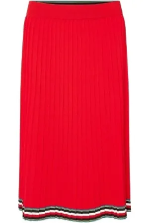 Tommy Hilfiger Donna, Gonne, Rosso, M, new