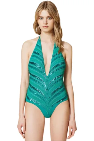 Twin-Set Donna, Costumi da bagno, Verde, S, new