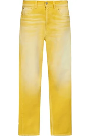Jeans gialli uomo sales