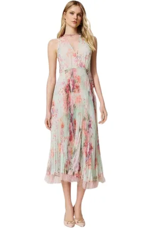 Twin-Set Donna, Abiti, Multicolore, L, new
