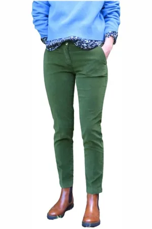 Masons Donna, Pantaloni, Verde, S, new