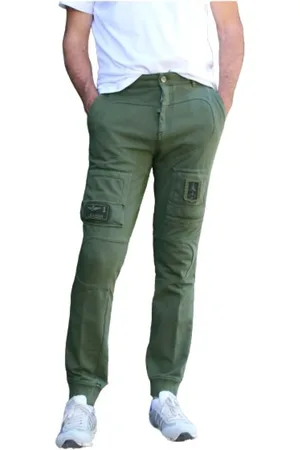 Aeronautica Militare Uomo, Pantaloni, Verde, M, new
