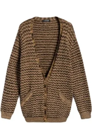 Twin-Set Donna, Maglie, Marrone, S, new