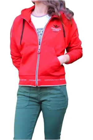 Aeronautica Militare Donna, Felpe, Rosso, M, new