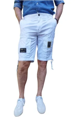 Aeronautica Militare Uomo, Pantaloncini, Bianco, L, new