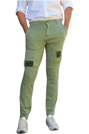 Aeronautica Militare Uomo, Pantaloni, Verde, L, new